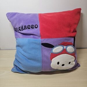 Vintage Pochacco Sanrio Large Multicolor Decorative Pillow Y2K
